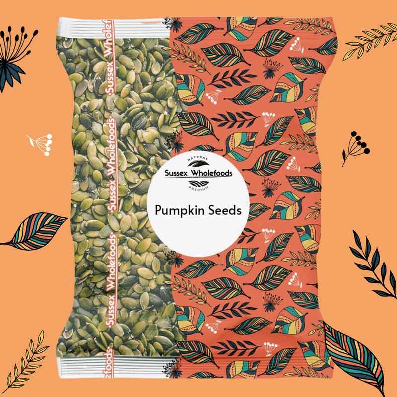 Sussex Wholefoods: Premium Pumpkin Seeds 500g - Crunchy, Nutritious, Protein-Packed
