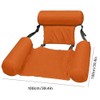 Inflatable Floating Row Backrest Inflatable Floating Bed Durable Portable Water