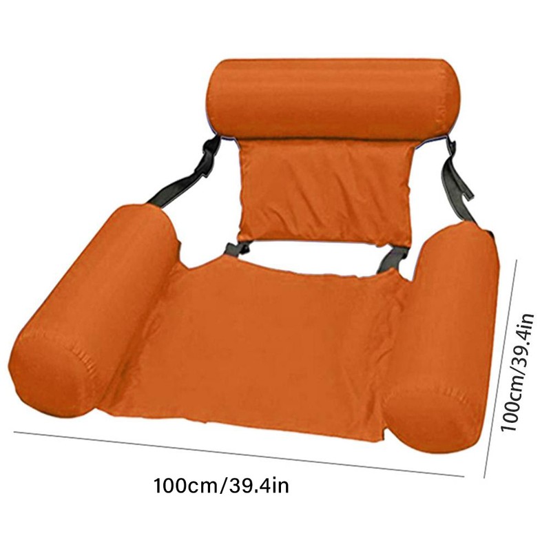 Inflatable Floating Row Backrest Inflatable Floating Bed Durable Portable Water