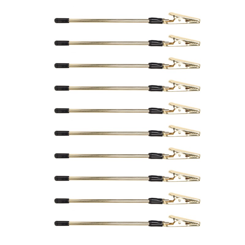 10Pcs Metal Memo Clips Gold Color Electroplated Safe Light Strong