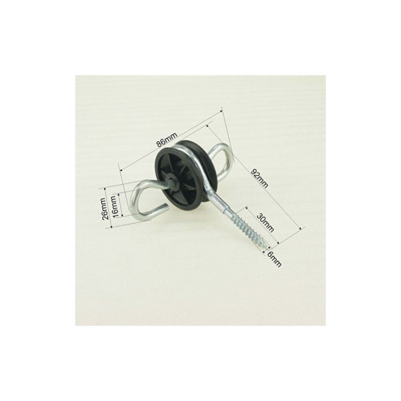KATSU Electric Fence Gate Handle Insulators 10X Pack, Galvanised Heavy