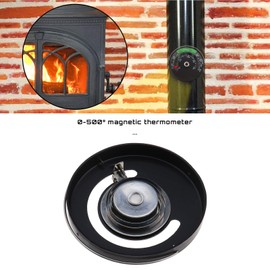 2pcs Oven Thermometer 0-500°/100-900°F Magnetic Stove Log Burner Thermometer Aluminum Alloy Kitchen Cooking Thermometer for BBQ Baking