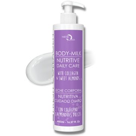 Noche Y Dia Leche Corporal De Colágeno Fresco - Loción Hidratante Y Reafirmante Para Piel Seca Con Ácido Láctico Y Glicina - 500 Ml (16.57 Onzas Líquidas)