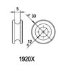 Blue Shark 1920X-Low Friction Ring 12mm X 5mm(5-Pack)