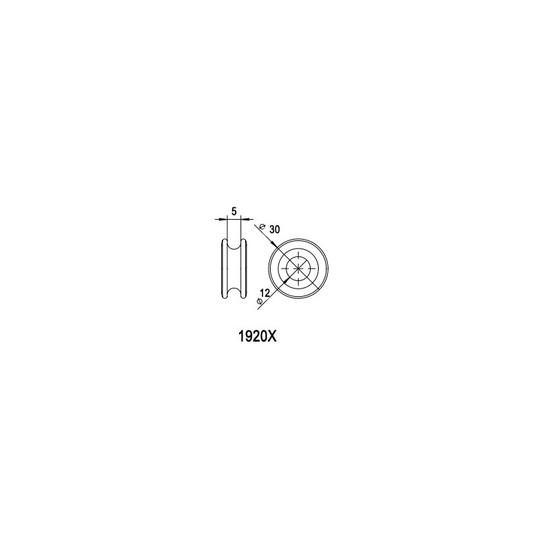 Blue Shark 1920X-Low Friction Ring 12mm X 5mm(5-Pack)