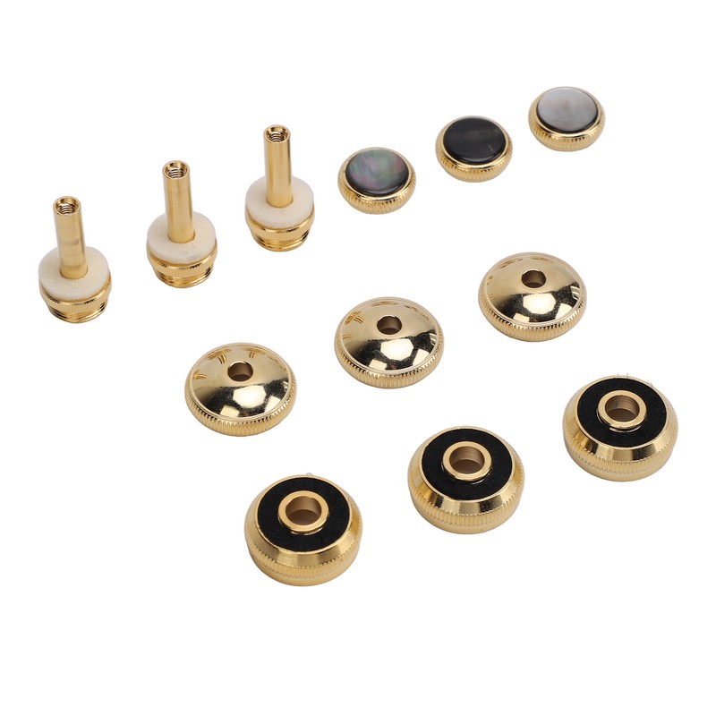 Trumpet Valve Finger Button Metal and Abalone Shell Trumpet Valve