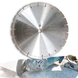 12 Inch Diamond Concrete Saw Blade, Segmented Masonry Blade with 1"-20mm Arbor,General Purpose Cement Blade Dry/Wet Cutting Concrete, Granite,Stock, Masonry, Brick, Block. (1, 12 Inch)