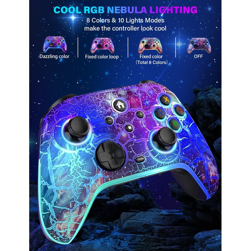 Wireless Switch Pro Controller - Compatible with Nitendo Switch/OLED/Lite, 1200mAh