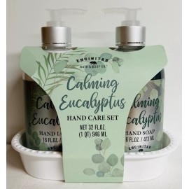 Home & Body Encinitas Bath & Body Co. ~ Calming Eucalyptus Hand Care Set 32 fl oz
