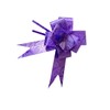 creative balloons Purple Pull Bows Set 30mm Present Basket Pull
