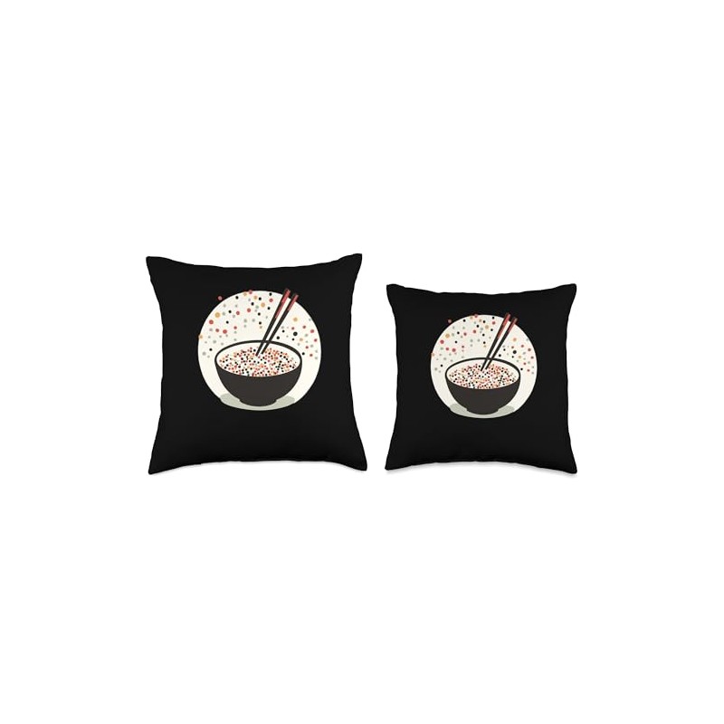 Furikake Retro Throw Pillow