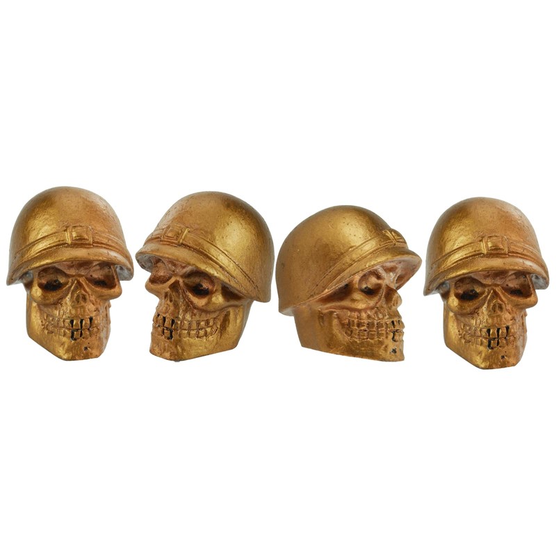 Temzzer Skull Air Tire Valve Caps 4PCS Car Tyre Air