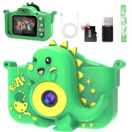 MYSTILUCK Children's Camera, 1080P HD Digital Camera for Children with 2.0 Inch Screen & 32GB Card, Children's Toy Birthday and Christmas Gifts for Boys & Girls 3-12 Years