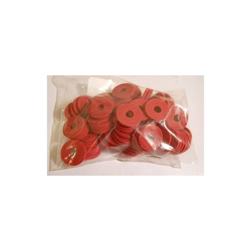 25 PACK RED SILICONE RUBBER GROLSCH STYLE GASKETS FOR EZ-CAP