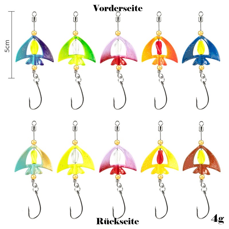 Machilea 2025 Neue Twist Spoon Forelle UV-Aktiv (4g) 5cm Twister