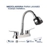 Mezcladora Lavabo Cuerpo Metálico Manerales Pato Flexible