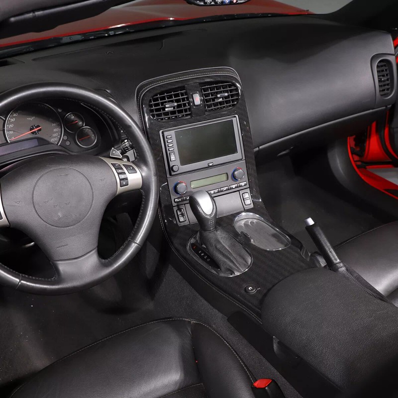 Unbranded ABS Carbon Fiber Interior Center Console Trim Cover For