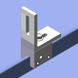 MageClamp with L Bracket Standing Seam Metal Roof Mounting Clamp Bracket for Solar and Snow Guard Installation