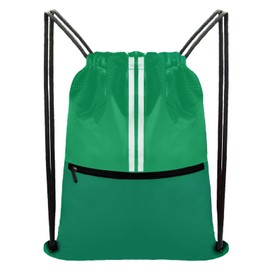 JOYNYON Drawstring Backpack Large Sports Draw String Bag for Women and Men (Green)