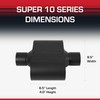 Flowmaster Super 10 Series Chambered Muffler – 2.50” Center In