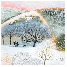 Christmas Fayre Range Christmas Cards - Pack of 8 - Winter Walkers Design