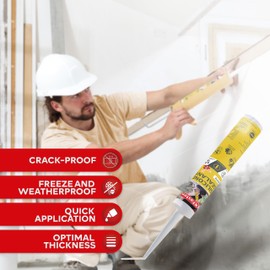 XFasten White Silicone Caulk 10.1 oz 100% Silicone Odorless Waterproof Sealant for RV Caulking Exterior, Aquarium, Bathtub & Bathroom Caulk, Window | Marine Outdoor Caulking Weatherproof