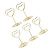 25Pcs Table Number Stands Heart Shaped Stable Base Sturdy Metal