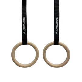 INFINITY FIT Gymnastics Olympic Rings 28mm with Ajustable strap 38mm for Fitness, Calisthenics, Crossfit, Gym, Suspension Trainer