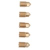 5Pcs 3D Printer Brass Nozzles Tight Connection Heat Resistant 500℃