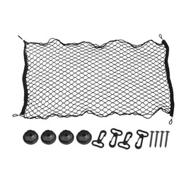 X AUTOHAUX Car Black Nylon Rear Trunk Luggage Net Cargo Storage Mesh 110 x 60cm