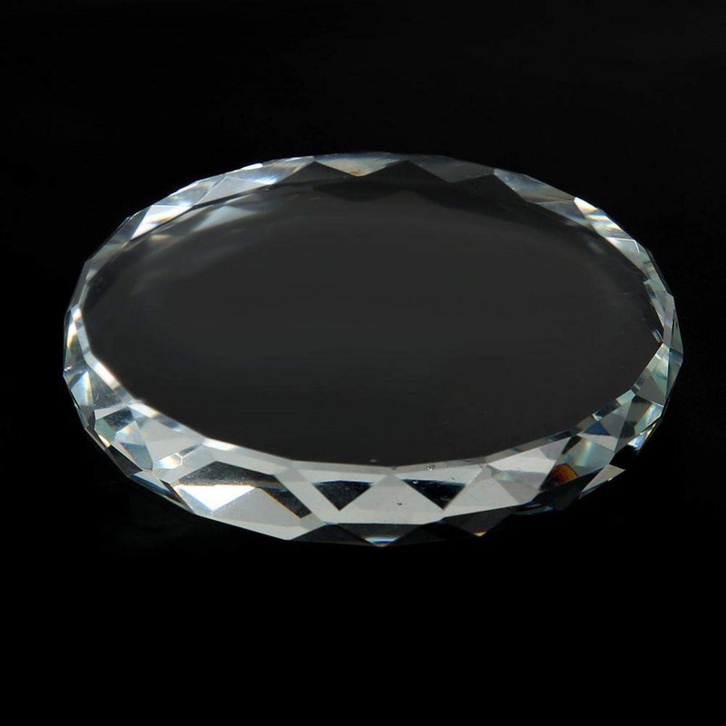 Glass Palette Cosmetic Mixing Plate Reusable Smooth for Nail Salon