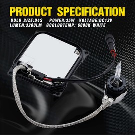 Xenon Headlight Ballast Control Unit with Igniter and D4S Bulb Module Compatible with Lexus GX460 IS250 GS350 RX350 &Toyota Prius, Avalon, Solara, Venza Replaces KDLT003,DDLT003