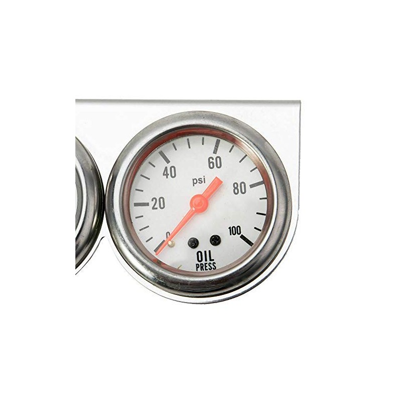 MASO 2'' Inch 52mm Oil Temp Oil Pressure Volts Triple