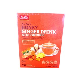 Lipatea Instant Honey Ginger Drink With Turmeric By Lipatea 20x Sachets (18g x 20) Net