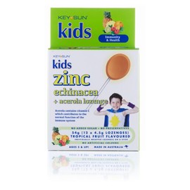 Key Sun Kids Zinc, Echinacea + Acerola 12 Lozenges