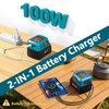 Adisipsoarin 100W USB C Battery Charger Compatible with Bosch 18V