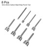 sourcing map 8pcs Half-Round Leather Punch, 5mm-40mm, Leather Cutter Arch