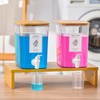 RoleDes Liquid Laundry Detergent Dispenser Set with Shelf and Bamboo