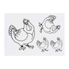 4 x 'Chicken' Temporary Tattoos (TO00012503)