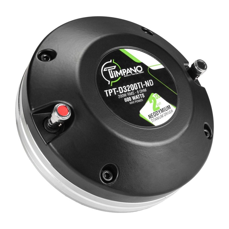 TIMPANO TPT-D3200TI-ND 2″ Exit Neodymium Titanium Compression Driver for High