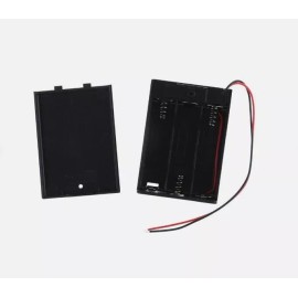 AA Power Battery Storage Case Box Holder Leads 3 Slots AA Battery Holder Box 4.5V