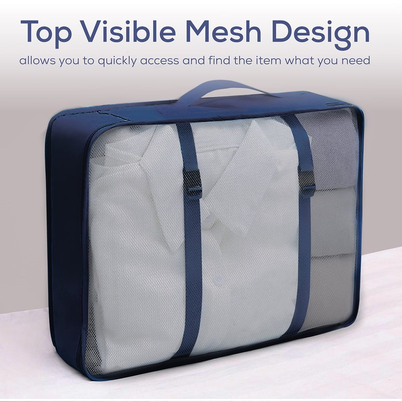 Aysthetics 9 Pcs Packing Cubes for Suitcase with 3 zipper