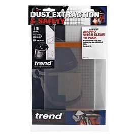 Trend Airshield Pro Clear Replacement Visor Overlays, Pack of 10, Keeps Your Airshield Pro Visor In Top Working Condition, AIR/P/3C