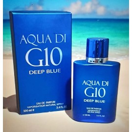 FRAGRANCE COUTURE Aqua DI G10 Deep Blue for men 3.4 fl oz.