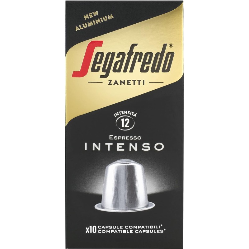 Segafredo Zanetti - 100 Nespresso® * Compatible Capsules, Intenso Coffee,