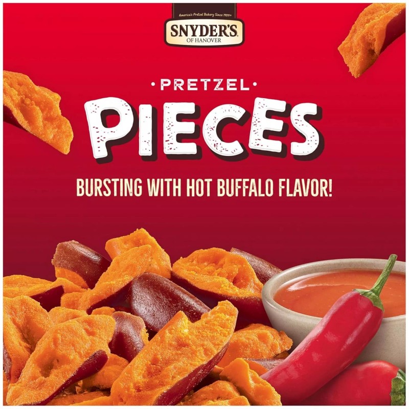 Snyder's of Hanover Pretzel Pieces, Hot Buffalo Wing, 11.25 Oz