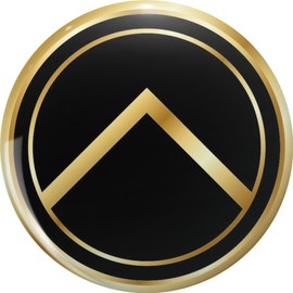 Spartan shield Emblem Molon Labe Gold Pin Lapel Pin Brooch Steel Pins Badge 0.75"