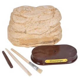 ArtCreativity Dinosaur Excavation Kit for Kids, 5.5” Triceratops Skull Excavating Set with Fossil Digging Tools and Stand, Fun Science Activity Toy, Educational Dinosaur Gift for Boys and Girls