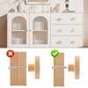 Aolso Wooden Cabinet Knobs, 12PCS Animal Shape Furniture Pull Handle