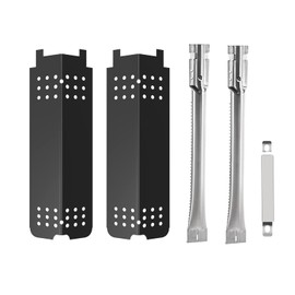 BBQ-PLUS Grill Parts for Charbroil Classic 280 2 Burner 463613717 463647018 463672717 463672817 G215-0203-W1 G320-0200-W1A,Heat Plates/Grill Burner/Carryover Tube for Charbroil Classic Grill Parts